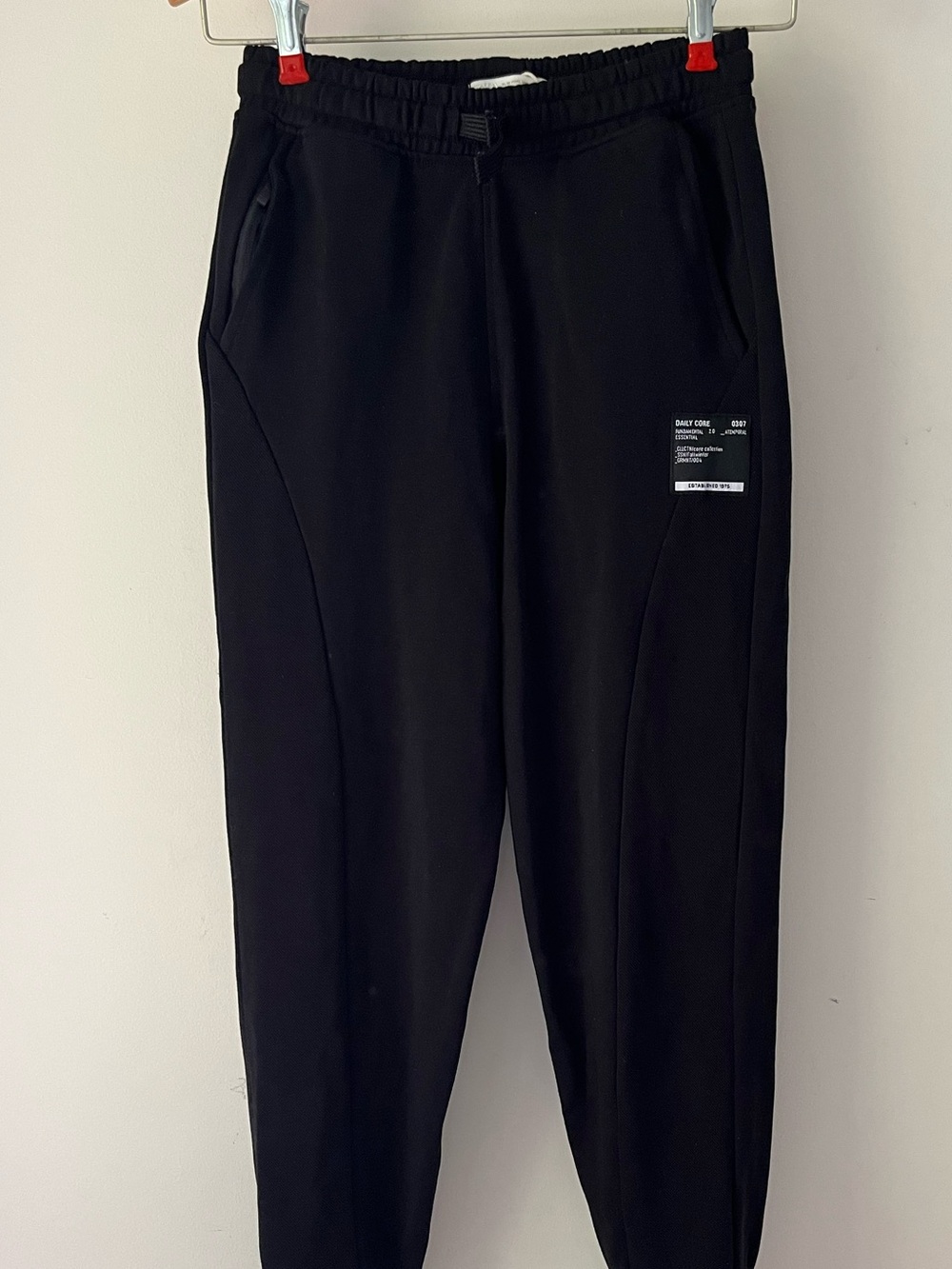 Zara Boys Black Jogger Pants Size 11-12 Years NWOT Zip Pocket Athletic